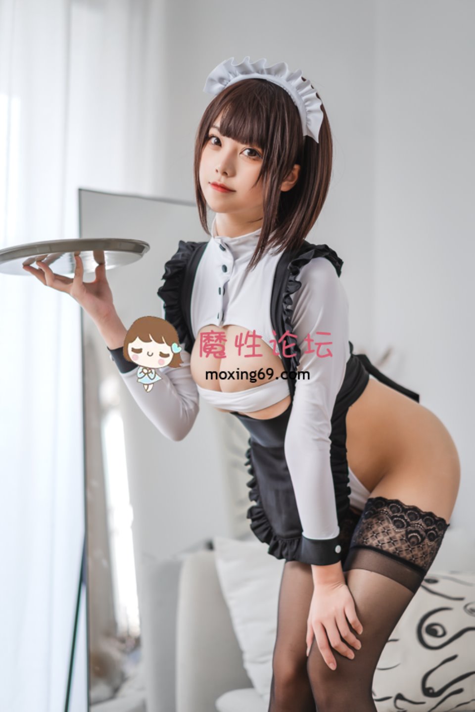 [福利] 蜜汁猫裘 NO.093 高叉女仆[50P-651MB][百度云]-福利岛