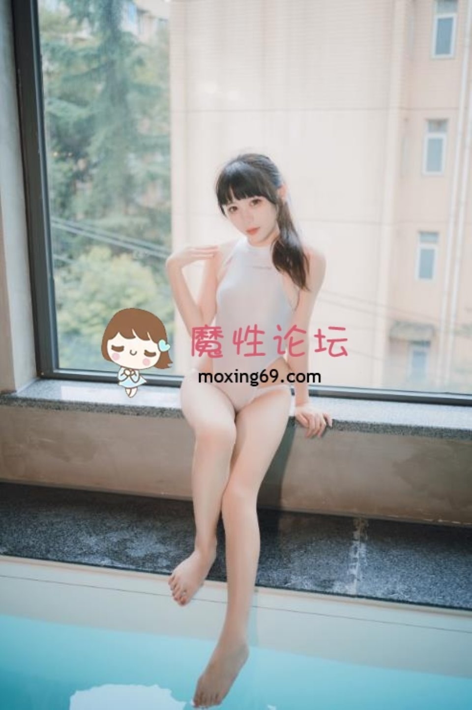 [cosplay] usejan蓝蓝 – 白衣竞泳 36P-73M 【百度云】-福利岛