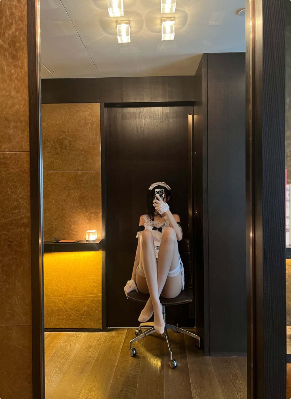葛征GeZheng – 白丝女仆超性感套装-福利岛