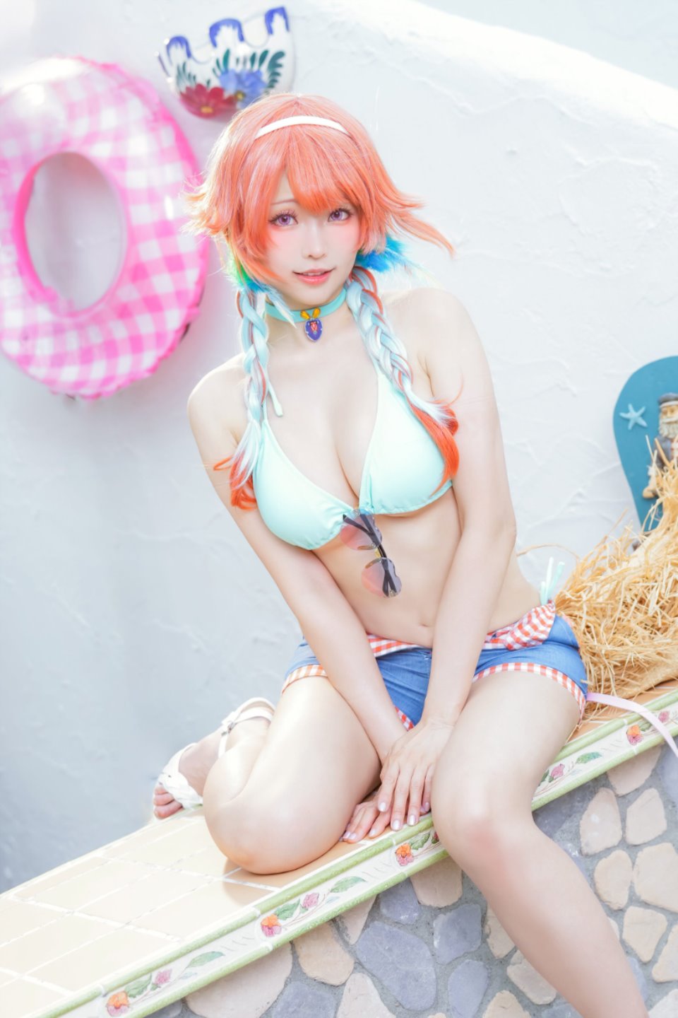 Ely_eee(ElyEE子) – Marin-Summer Kiara 两套 [39P+4V／129MB]-福利岛