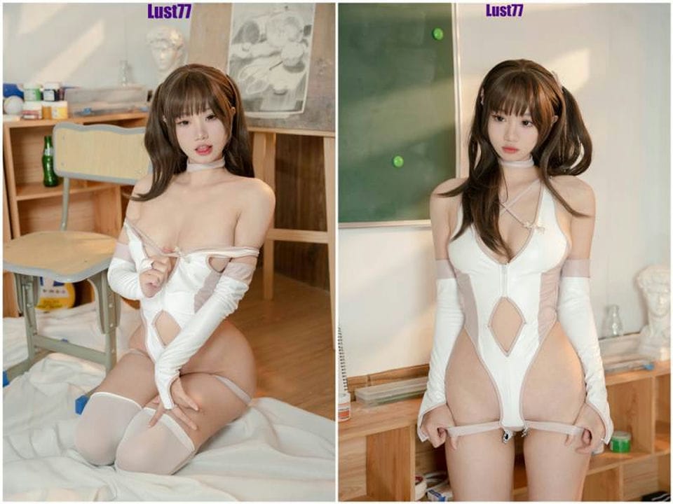 [萝莉] [全部套图] 柒柒不可爱 – 粉色泳衣 [77P-522M][百度云]-福利岛