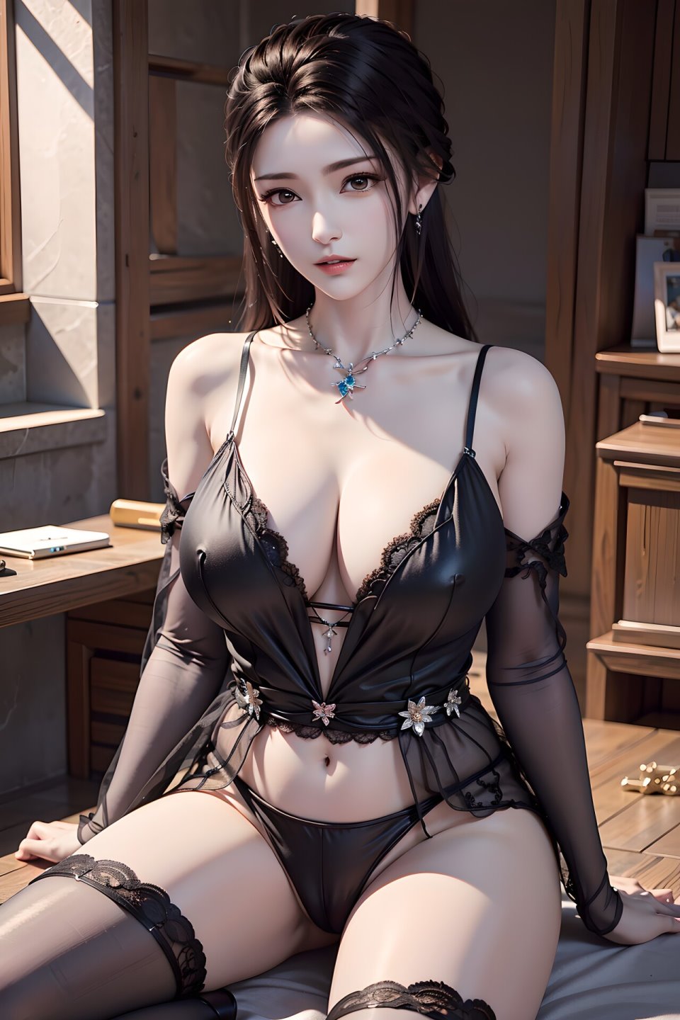 [图集-无修正] AI图包 少年歌行-李寒衣内衣摆拍 50P-34.9MB-福利岛