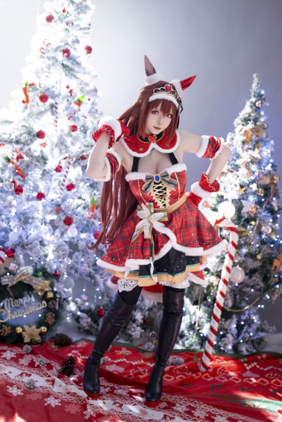 星之迟迟 – NO.171 2023年12月计划A 赛马娘 – 大和赤骥 圣诞衣装 【47P328M】-福利岛