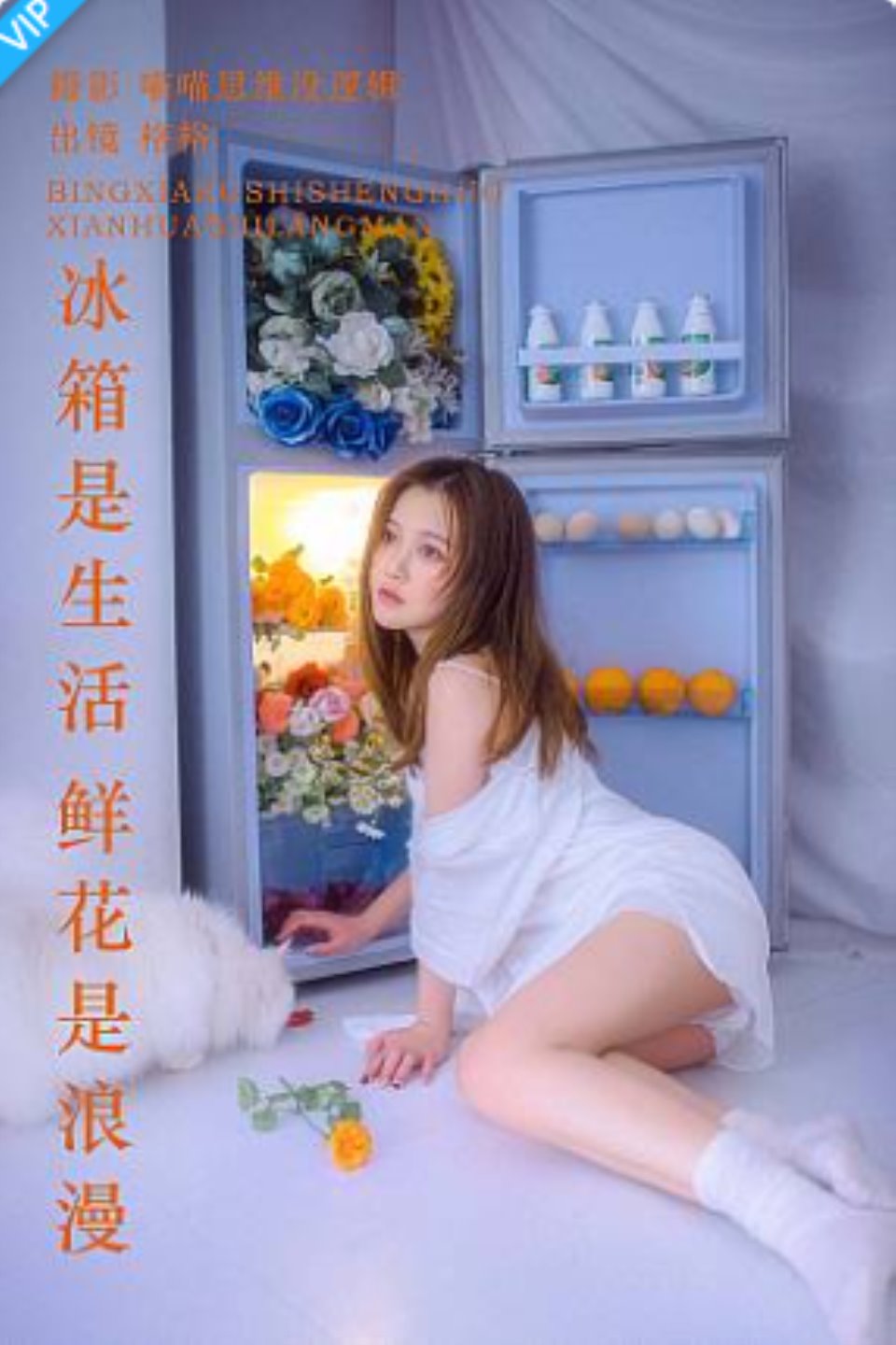 [YITUYU艺图语]2023.09.21 冰箱是生活 鲜花是浪漫 格格-福利岛