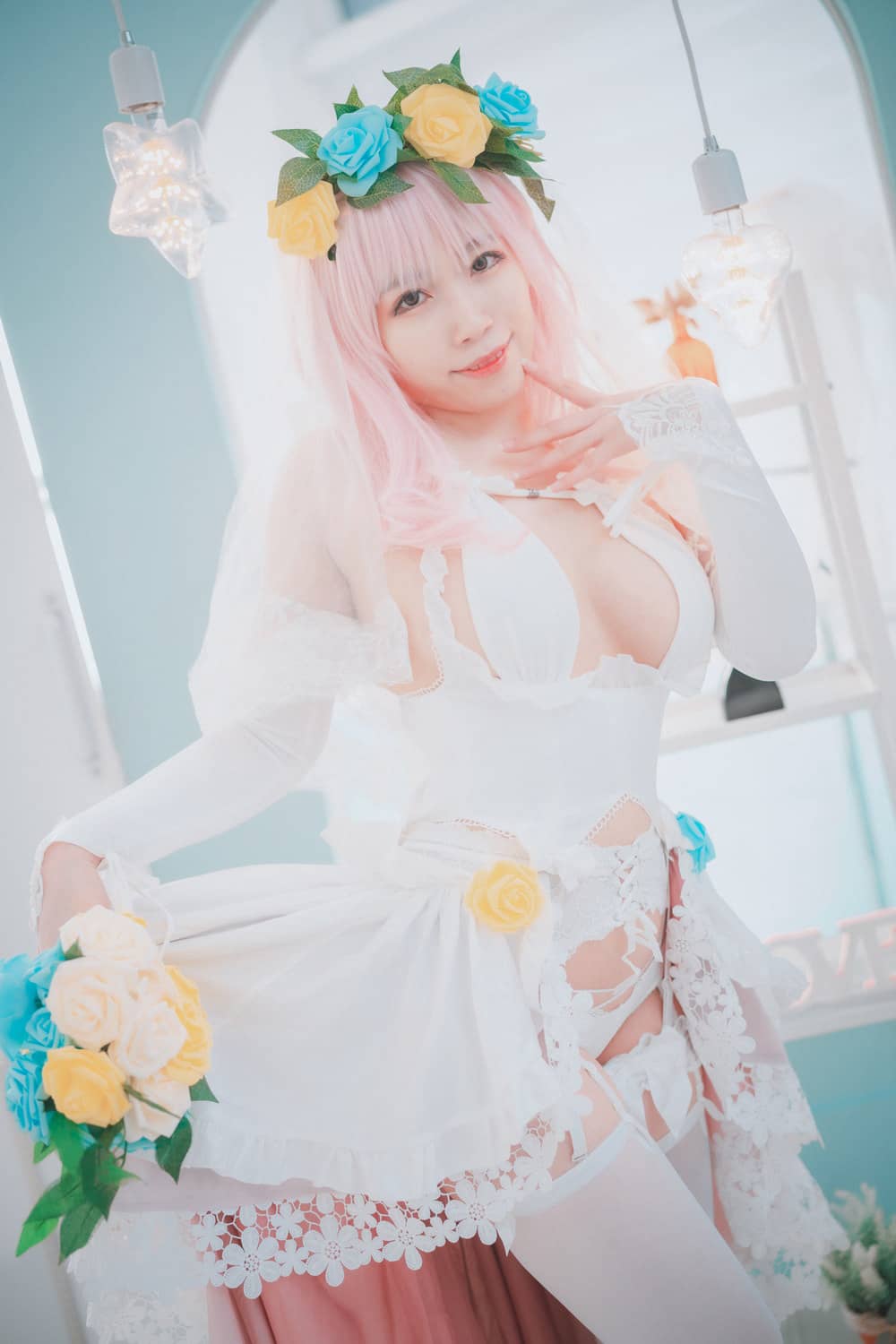 DJAWA – Super Sonico White Wedding [25P160M]-福利岛