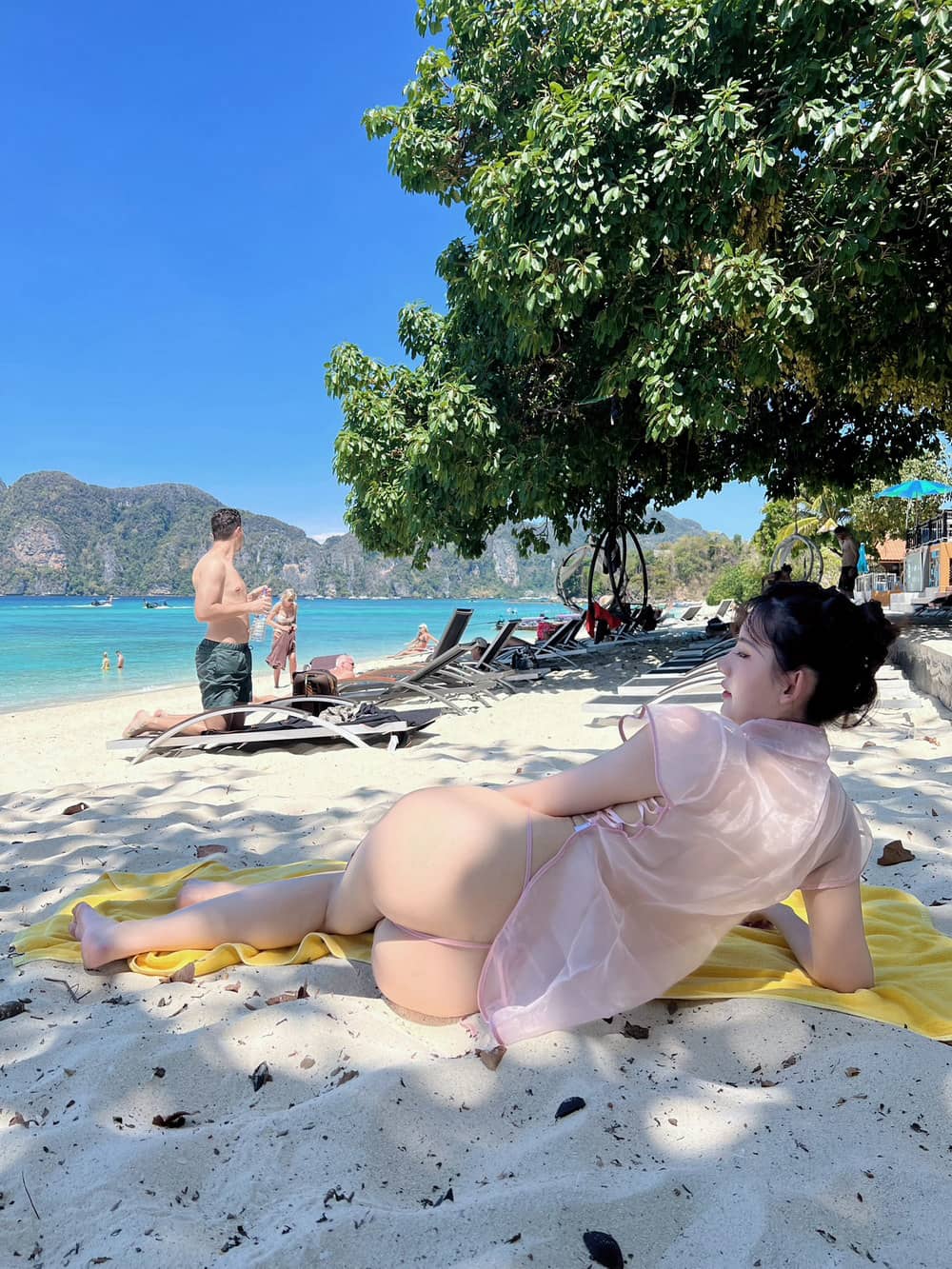 乐摄图就是阿朱啊 - 紫色纱裙&美人鱼&古风粉红佳人 [36P4V405M]预览图1