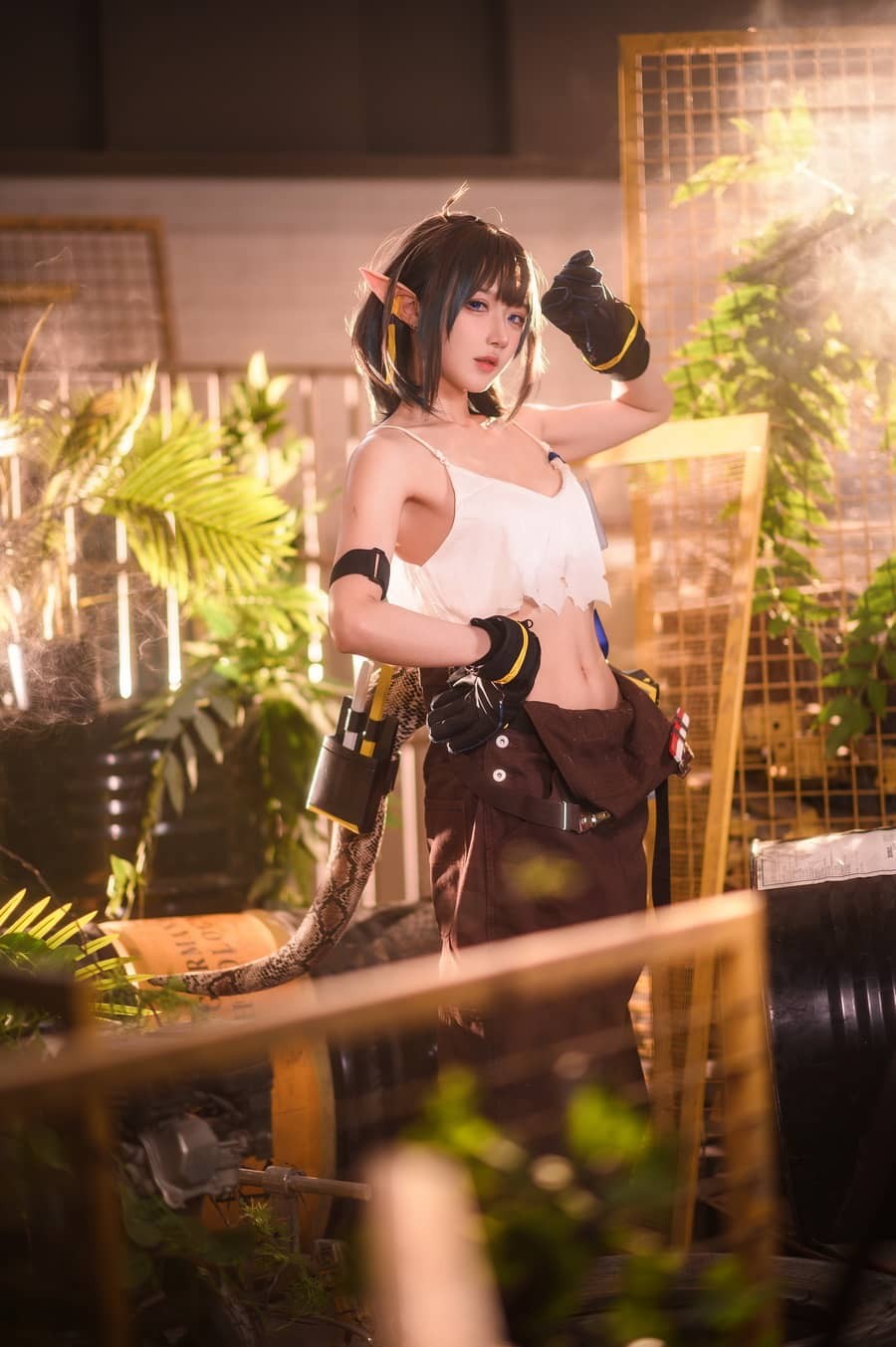 阿包也是兔娘 – 明日方舟 森蚺 [33P507M]-福利岛