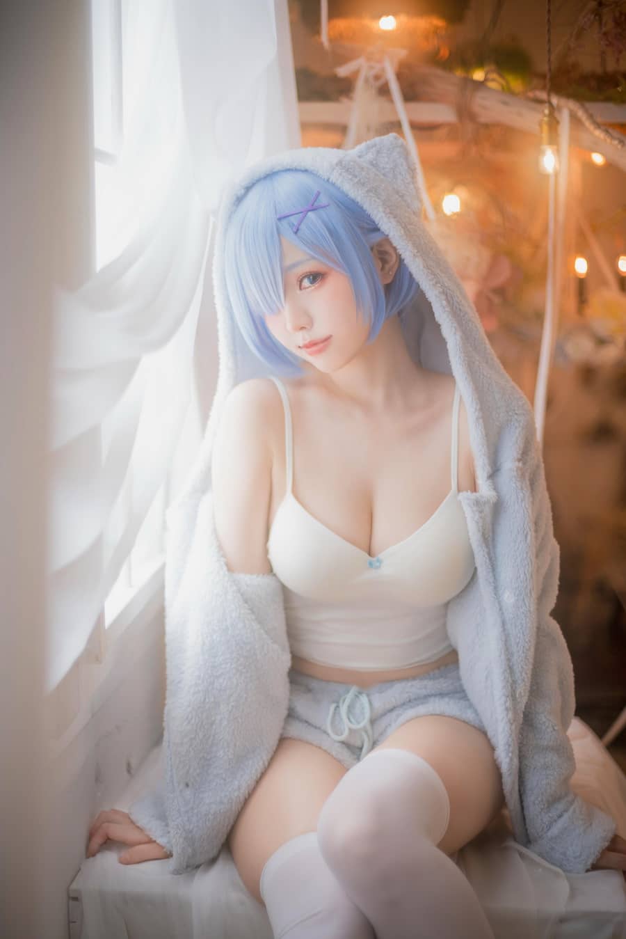 ElyEE子 – Rem Pajamas [22P1V51M]-福利岛
