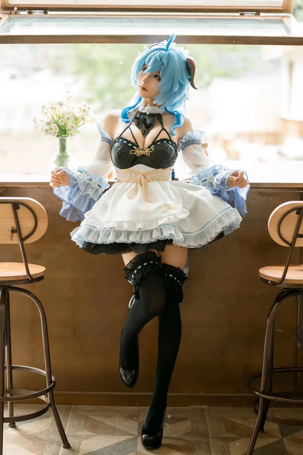 蠢沫沫 – 甘雨女仆 [14P158M]-福利岛