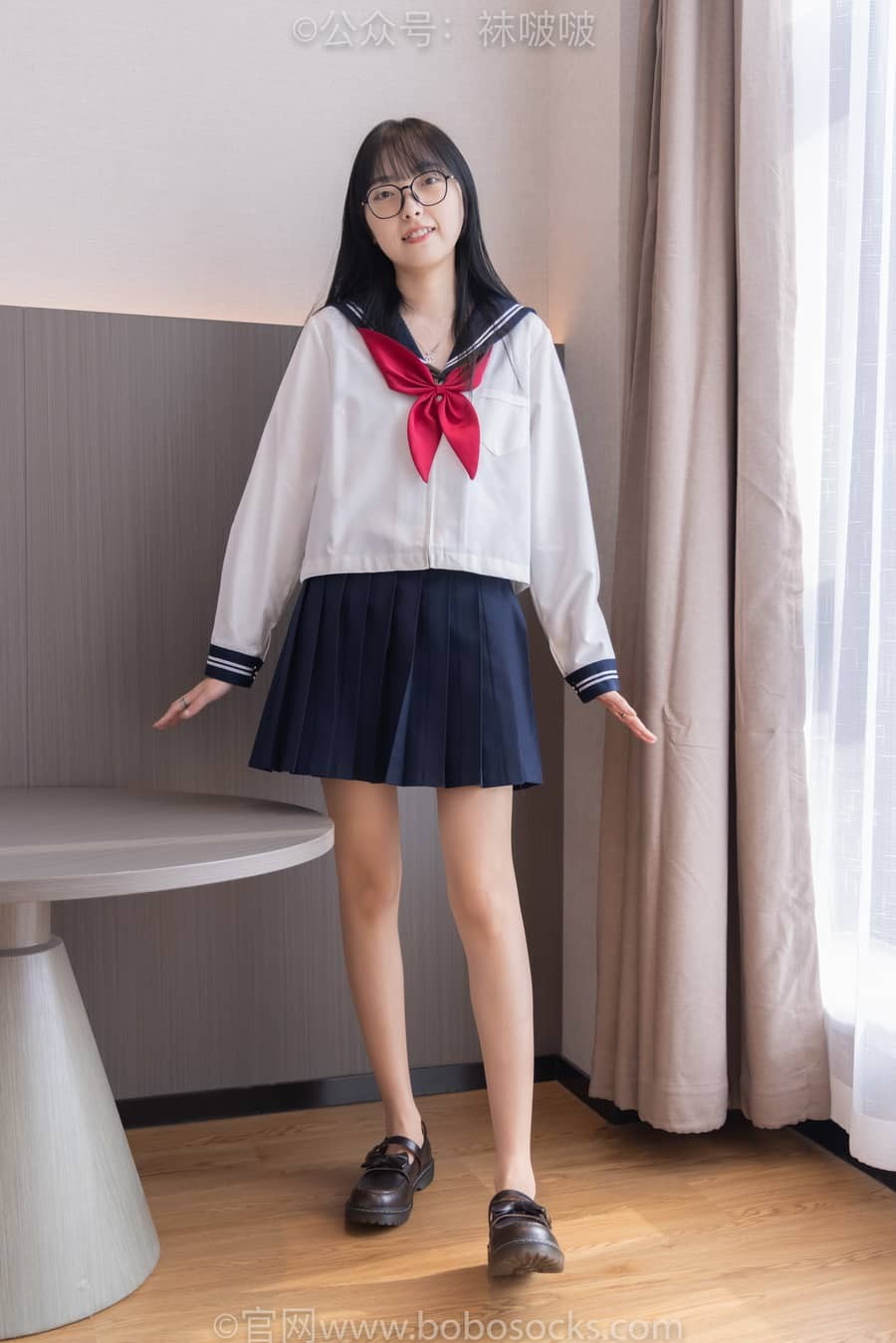 [BoBoSocks袜啵啵] 积分限定作品 NO.005 稚予-JK制服、皮鞋、油亮肉丝 [134P1V4.1G]-福利岛