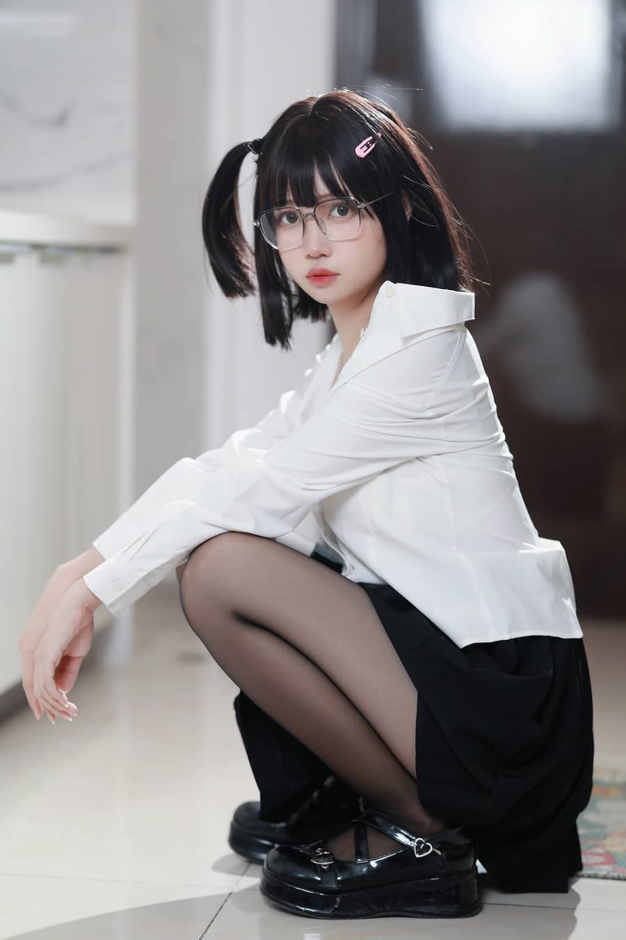 洛桑w伊梓 – 眼镜妹妹 [32P307M]-福利岛