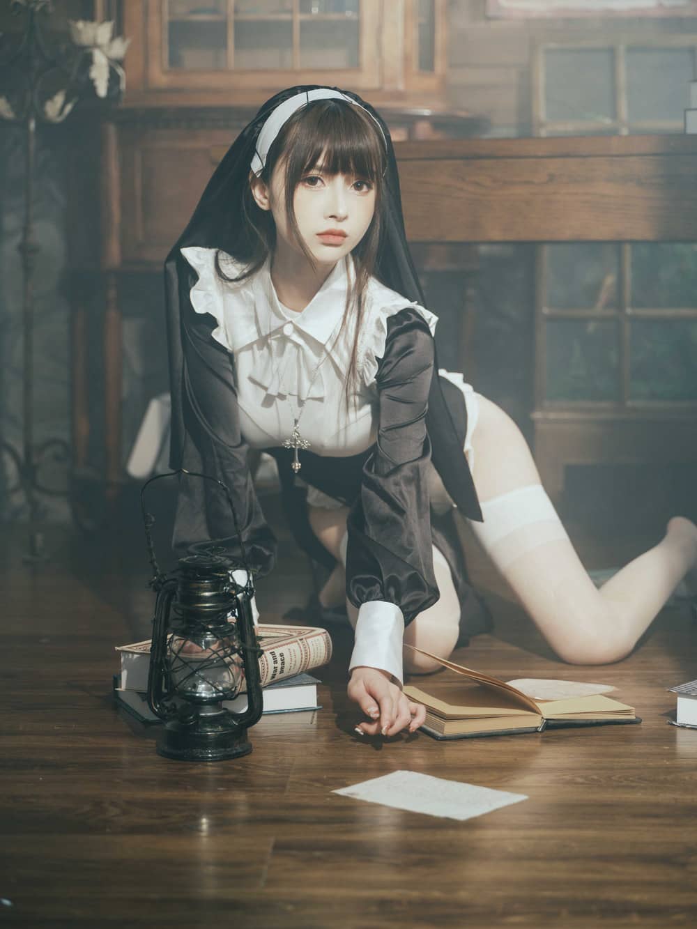河豚抚子 – 修女 [15P66M]-福利岛