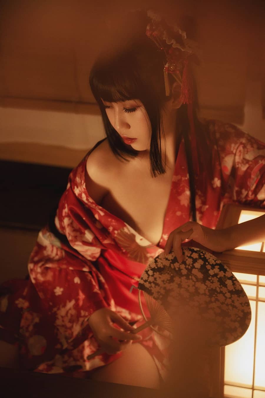 不呆猫 – 绳子和服 [111P71M]-福利岛