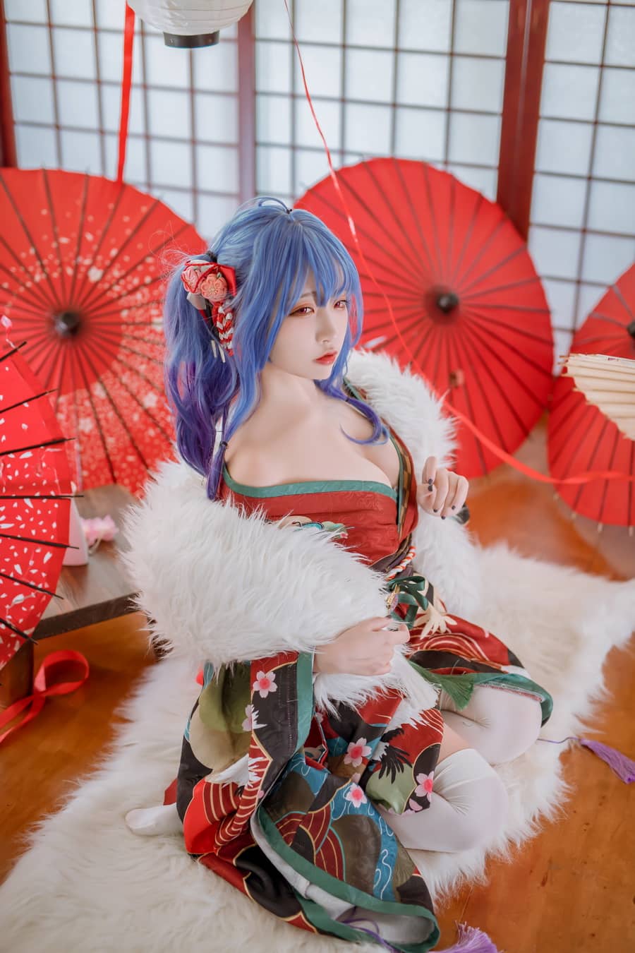 二佐Nisa-碧蓝圣路易斯和服 [22P167M]-福利岛