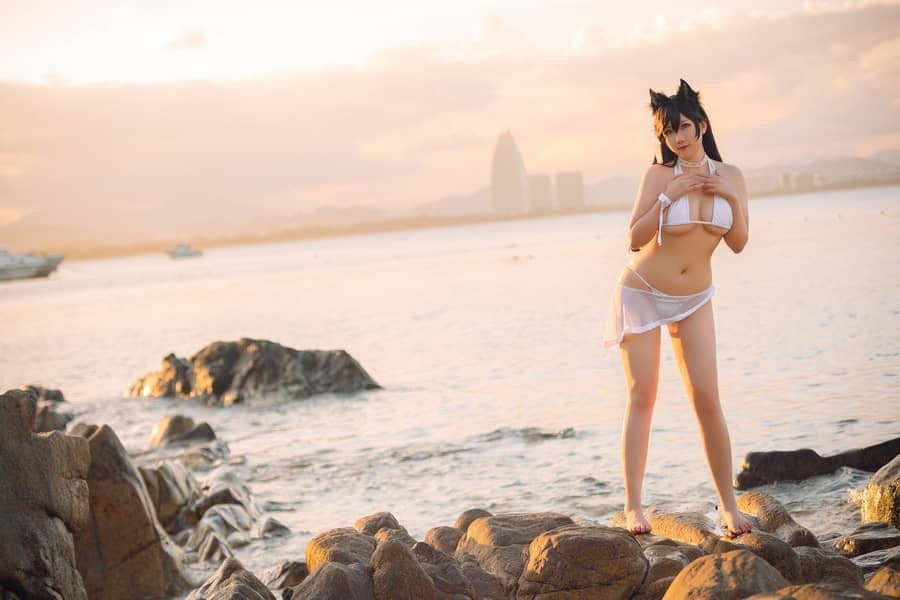 是本末末 – 爱宕泳装 [23P117M]-福利岛