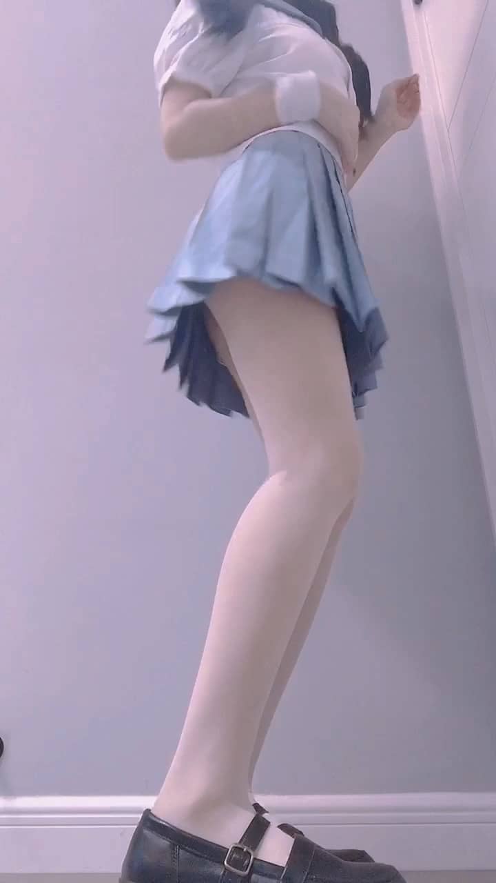 cuteli520 – 水手服白色连裤袜 [1V719M]-福利岛