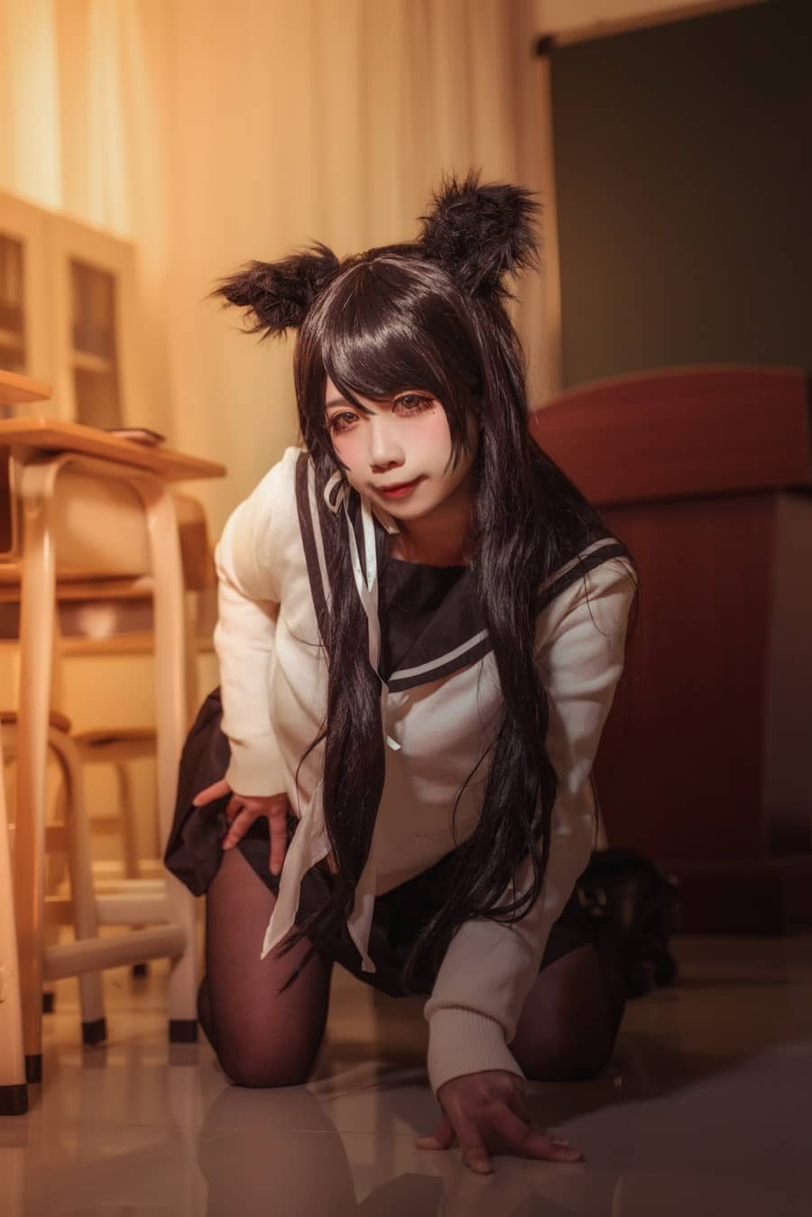 贞子蜜桃 – 碧蓝航线 爱宕高雄制服 [35P353M]-福利岛