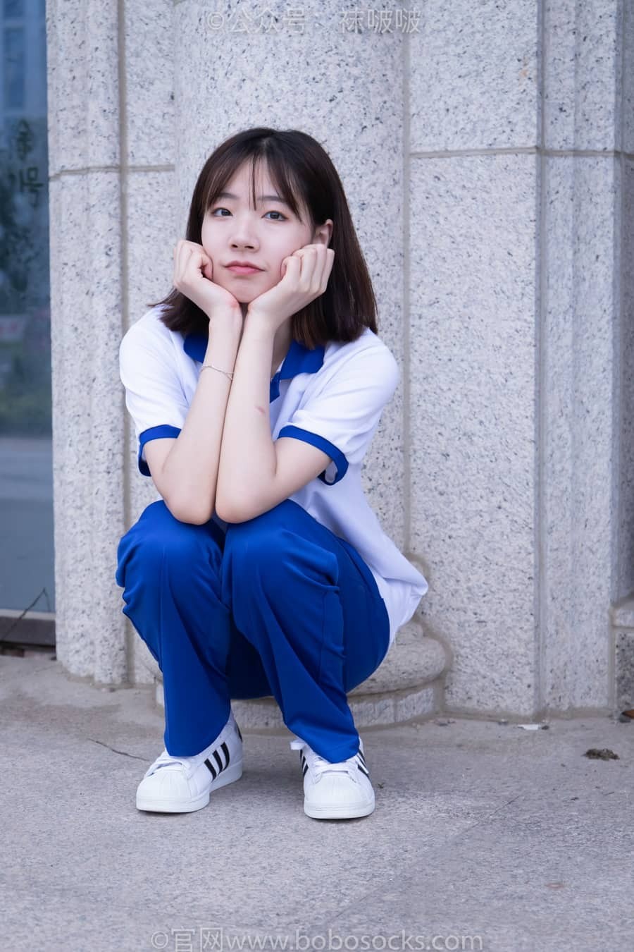 [BoBoSocks袜啵啵] NO.022 小甜豆-校服、贝壳头、白棉袜、肉丝 [140P1V6.34G]-福利岛