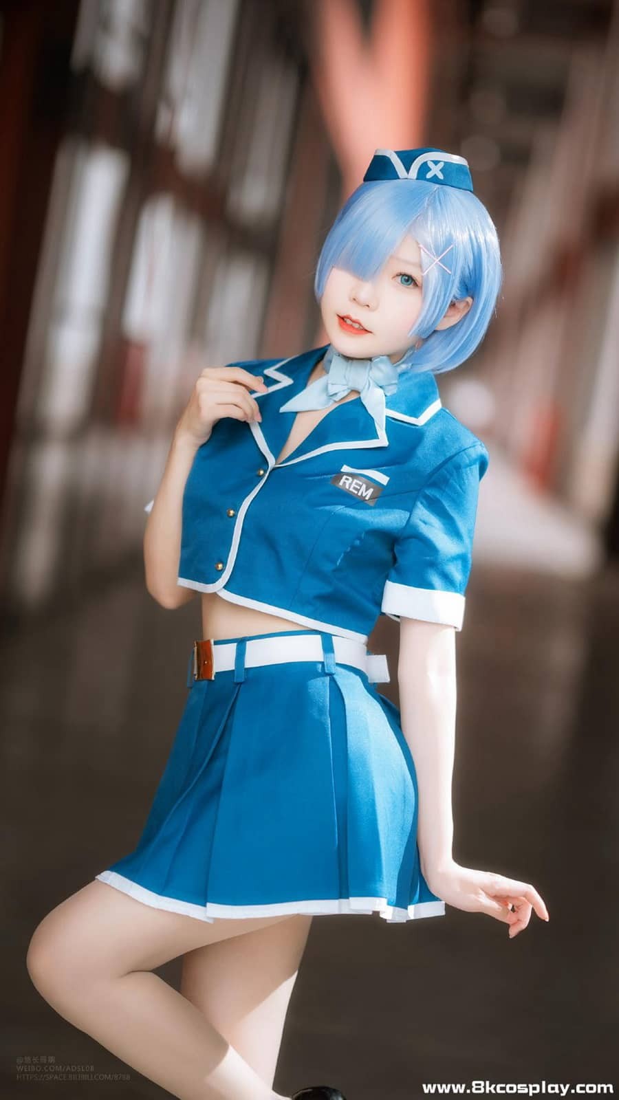 香草喵露露 – 蓝色制服 [13P90M]-福利岛