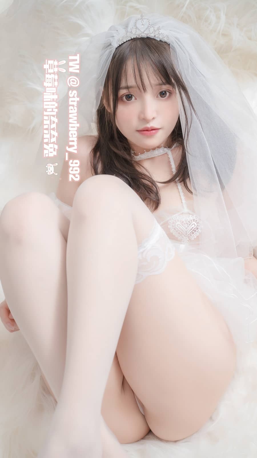 草莓味的奈奈兔 – 纯白花嫁 [32P120M]-福利岛