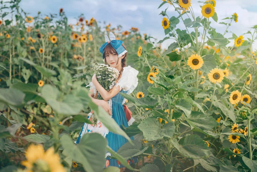 兔子Zzz不吃胡萝卜 – 甜甜向日葵女孩 [31P310M]-福利岛