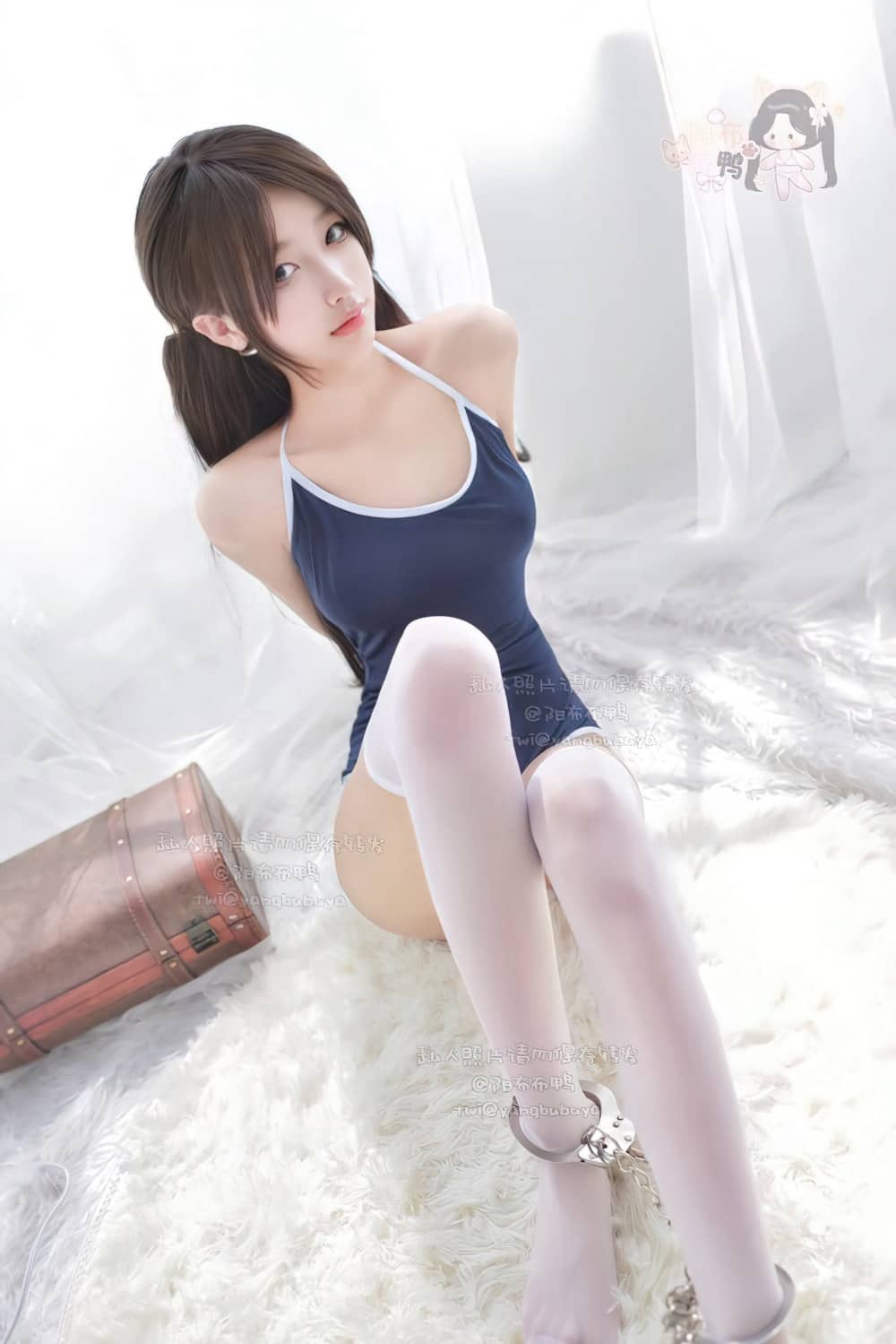 阳布布鸭 – 黑死库水 金发女警 [23P595M]-福利岛