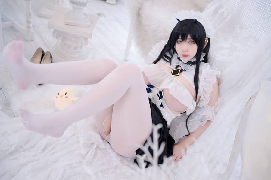 Meroko_魅瞳 – 碧蓝航线 不挠女仆没干劲的小姐姐 [53P744M]-福利岛