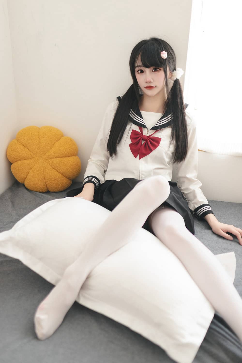 嗷呜酱 – 水手服 [48P410M]-福利岛