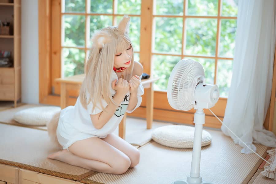 衣衣 – 40原猫娘 黄豆粉 [21P56M]-福利岛